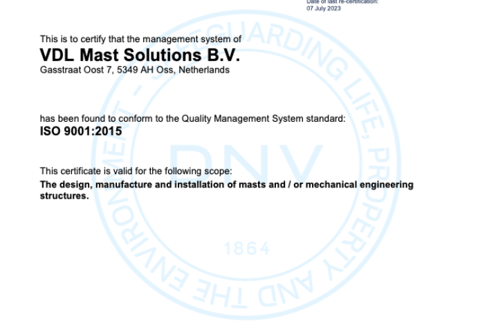 Management System Certificate