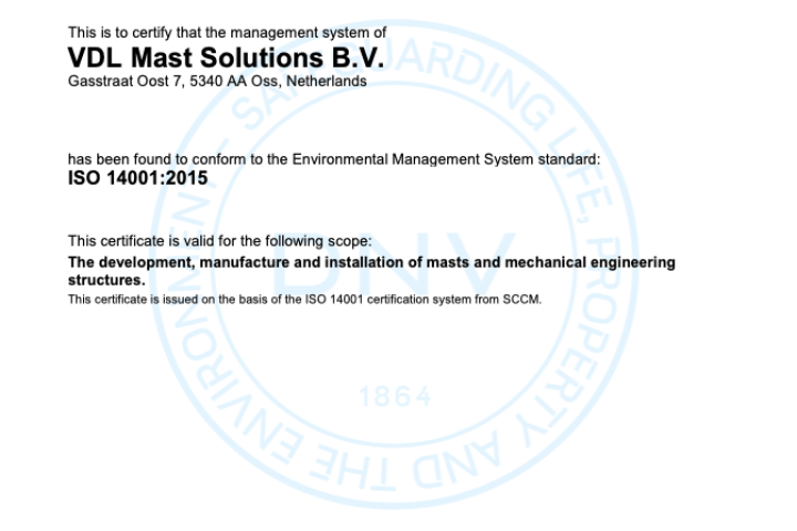 Management System Certificate